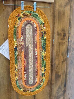 Handmade Fall Table runner   11 x 26